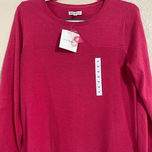 NWT Croft & barrow pink  sweater for women size medium